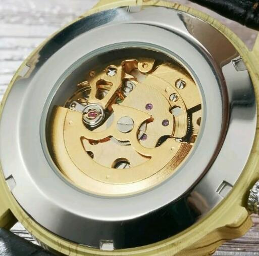 Carving — Wood & Skeleton Watch