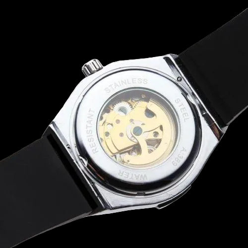 Boulon Silver — Automatic Skeleton Watch