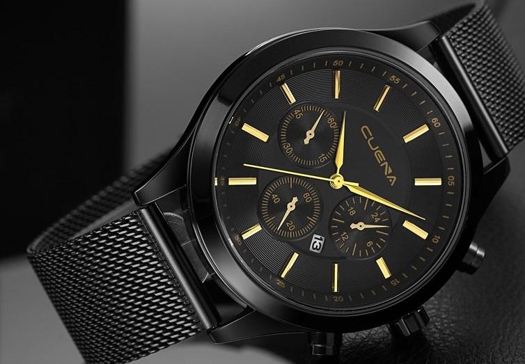 Cuena Black — Slim Dress Watch