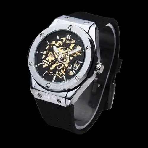 Boulon Silver — Automatic Skeleton Watch